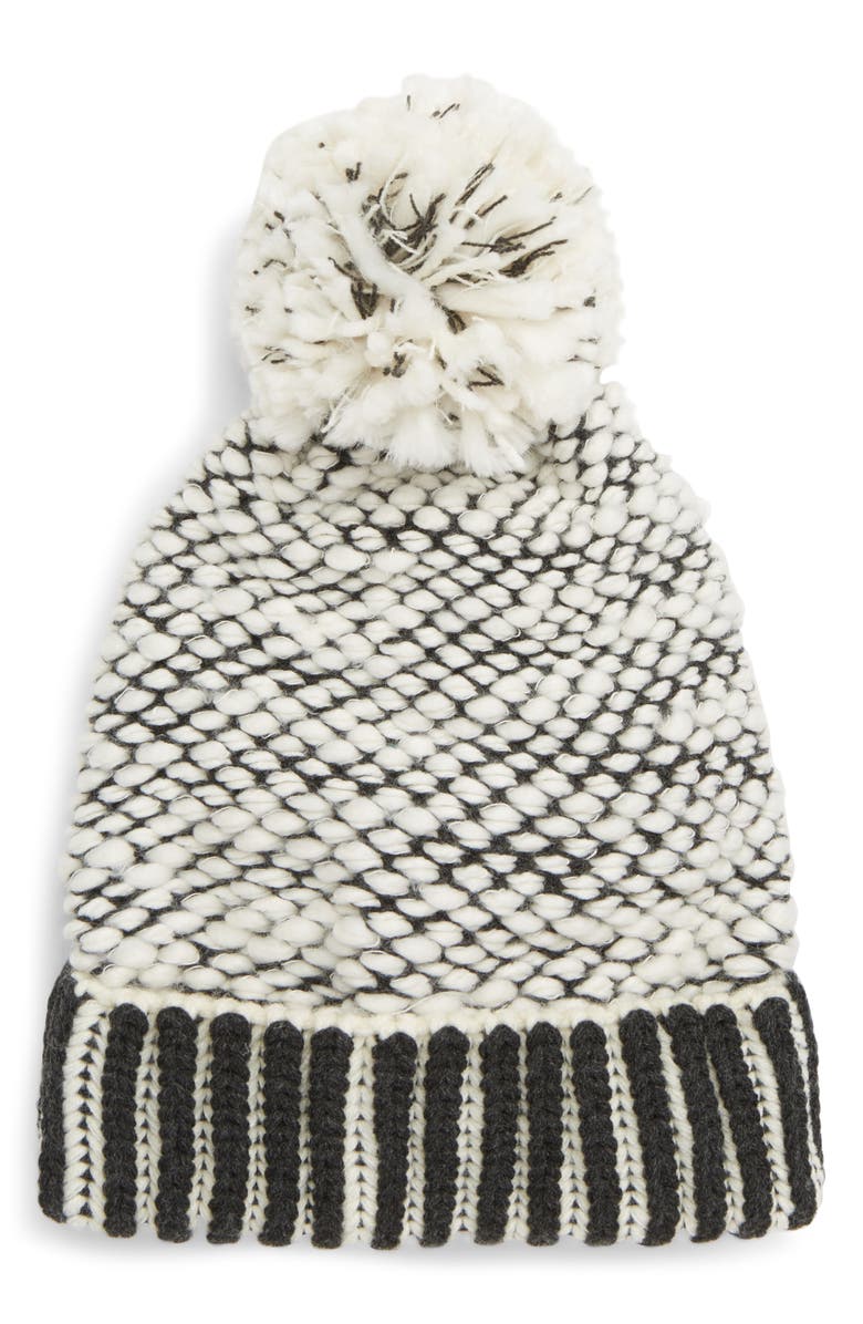 Free People River Locks Pom Beanie, Main, color, 