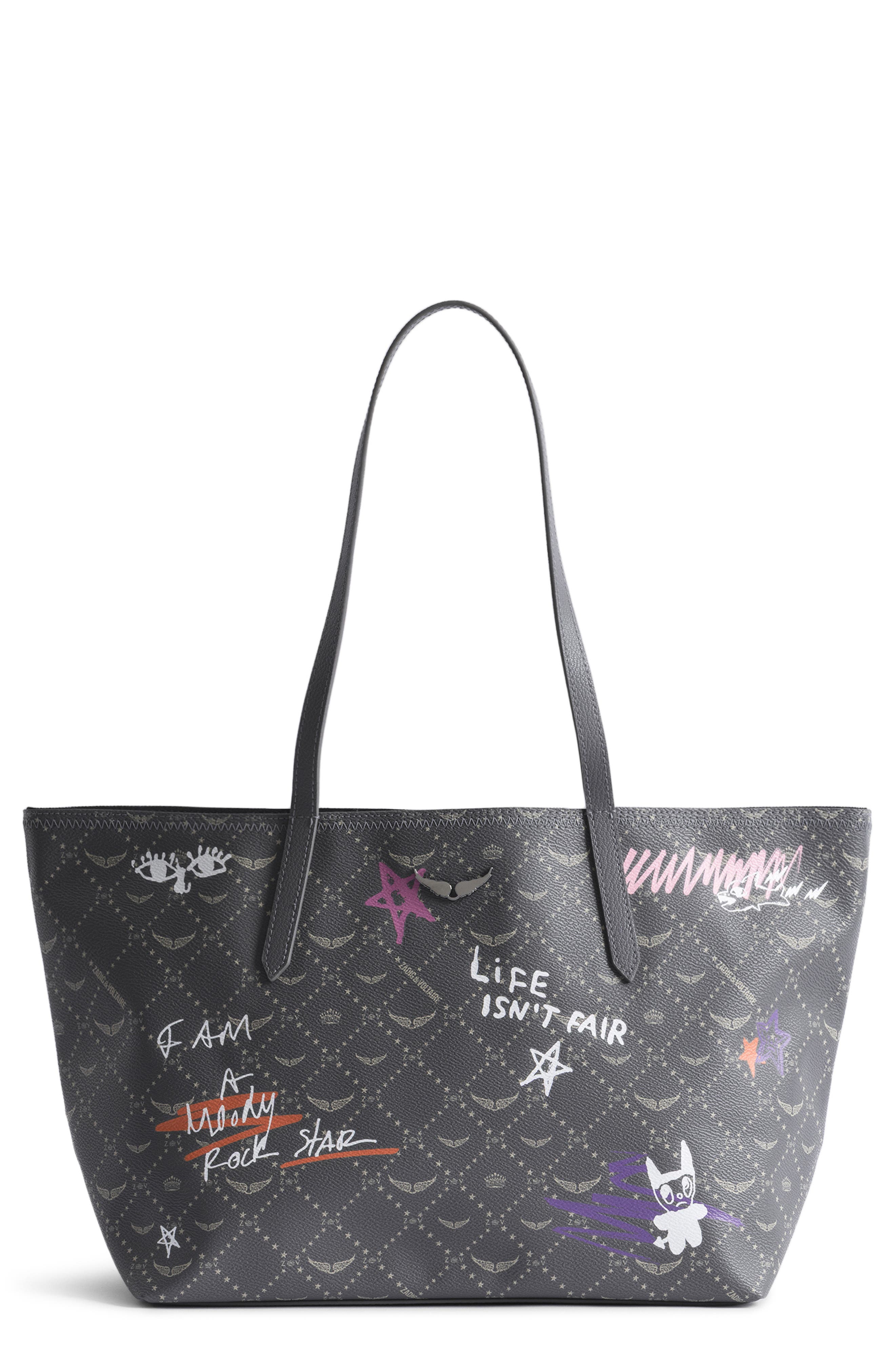 Zadig 
Voltaire Z Monogram Shopper Tote, Main, color, Road