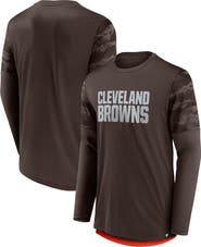 FANATICS Men's Fanatics Branded Brown/Orange Cleveland Browns Square Off Long Sleeve T-Shirt