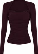 TA3 Mega Sculpting Ruched Long Sleeve Top