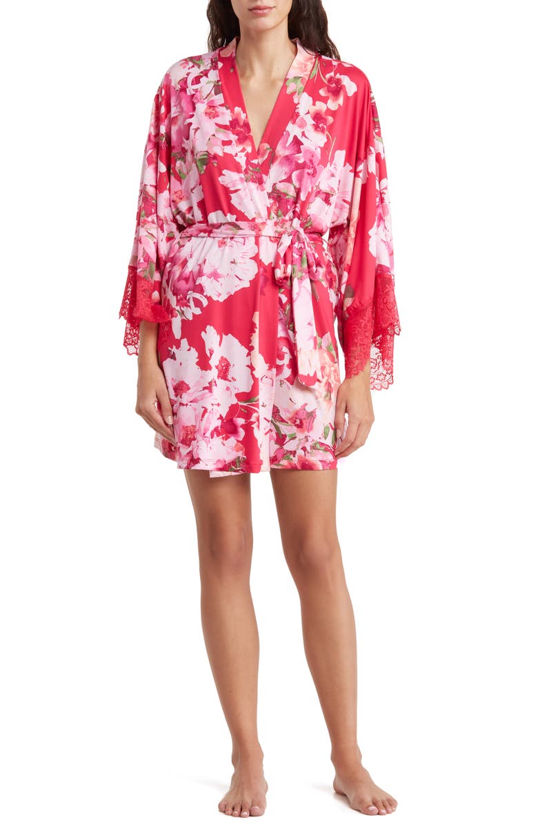 In Bloom by Jonquil Be my Baby Floral Wrap Robe, Main, color,
