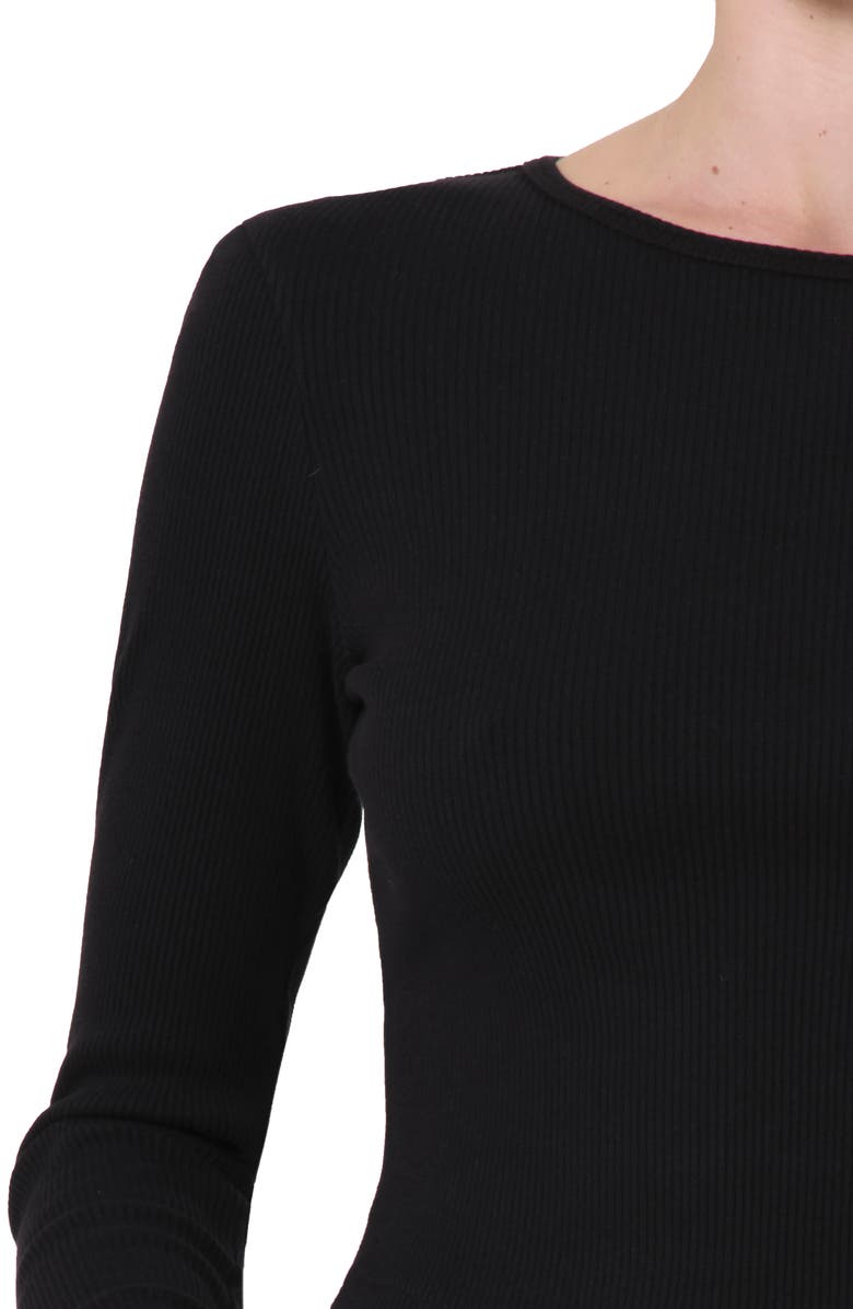 AGOLDE Nova Long Sleeve Crop Rib T-Shirt, Alternate, color, 