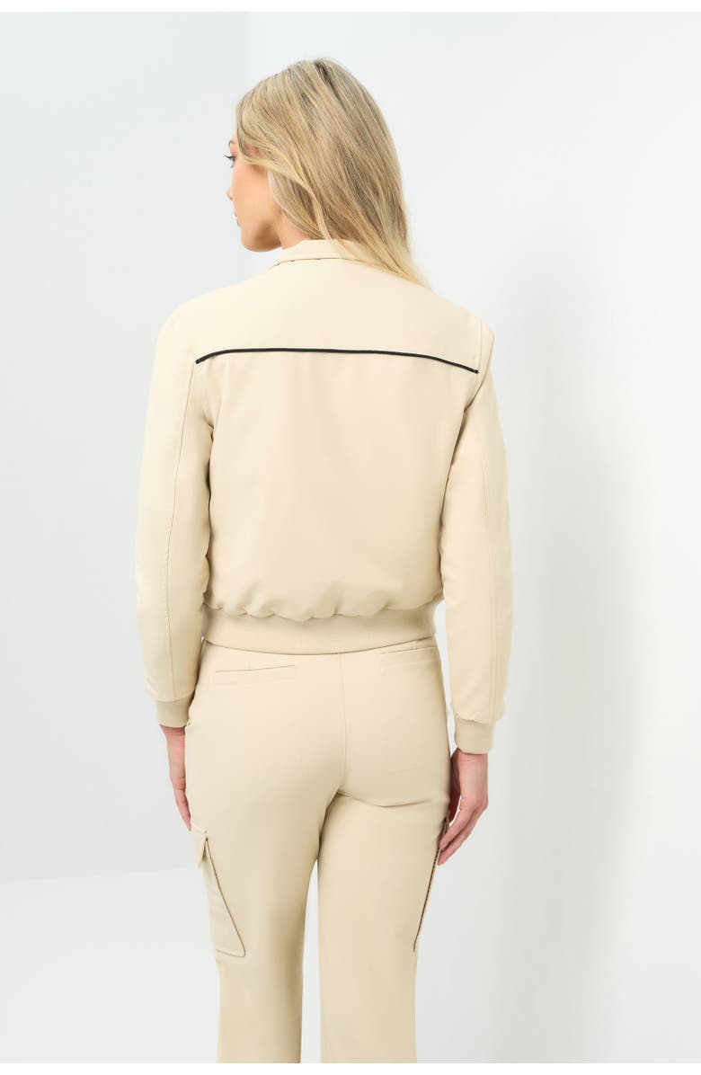 Anatomie Ginger Performance Twill Bomber Jacket, Alternate, color, Wheat