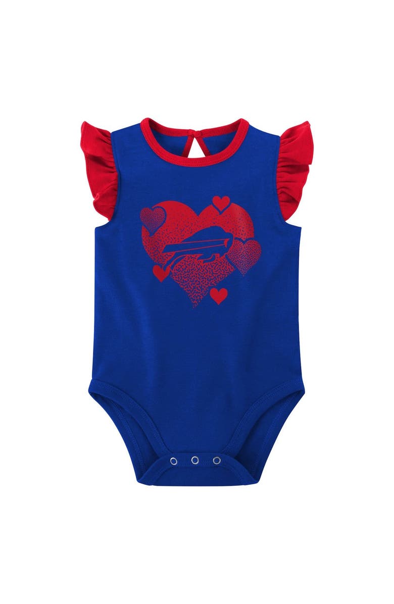 Outerstuff Girls Newborn & Infant Royal/Red Buffalo Bills Spread the Love 2-Pack Bodysuit Set, Alternate, color, Royal