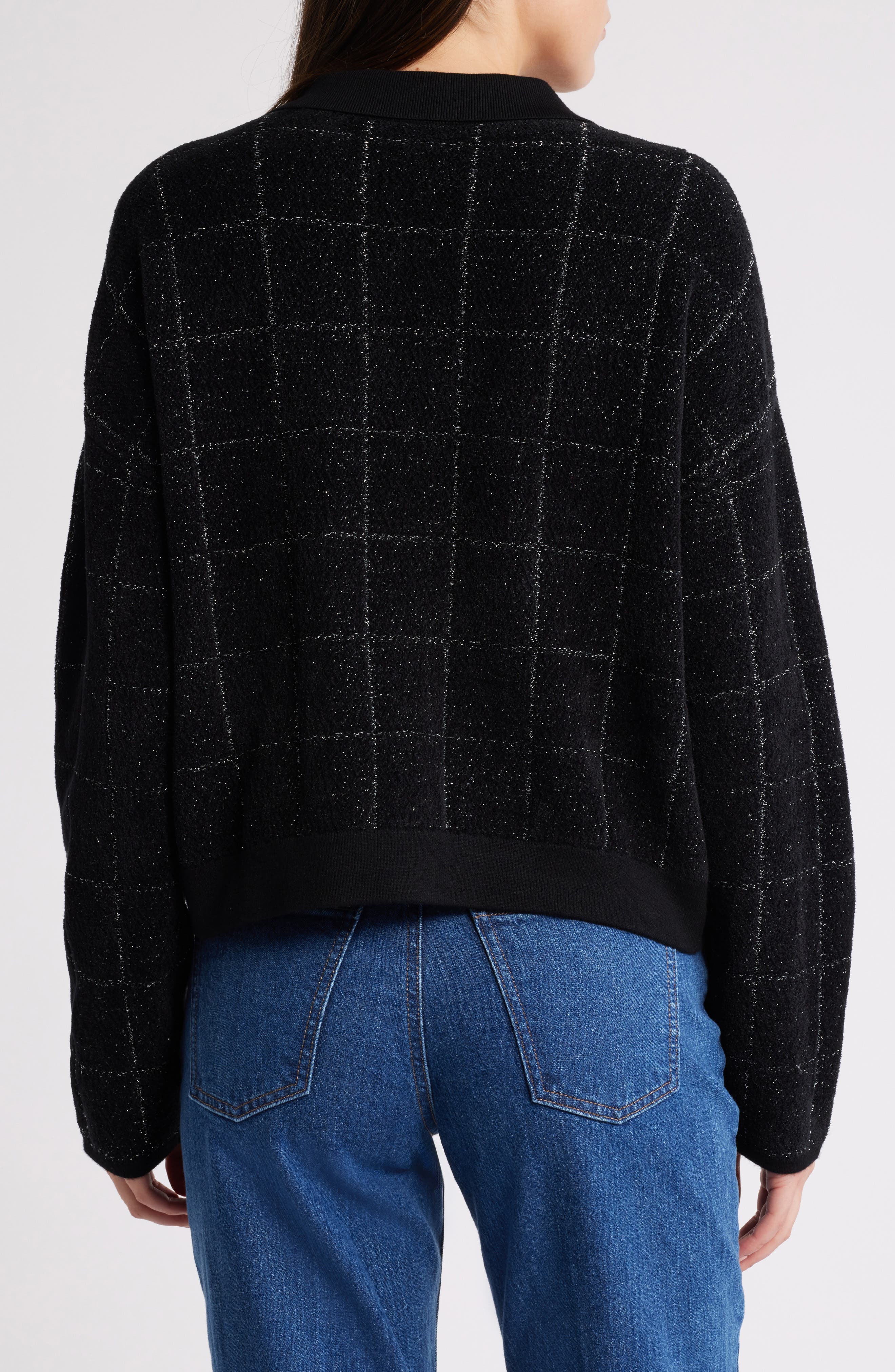 Fironia Metallic Plaid Jacket - image 2