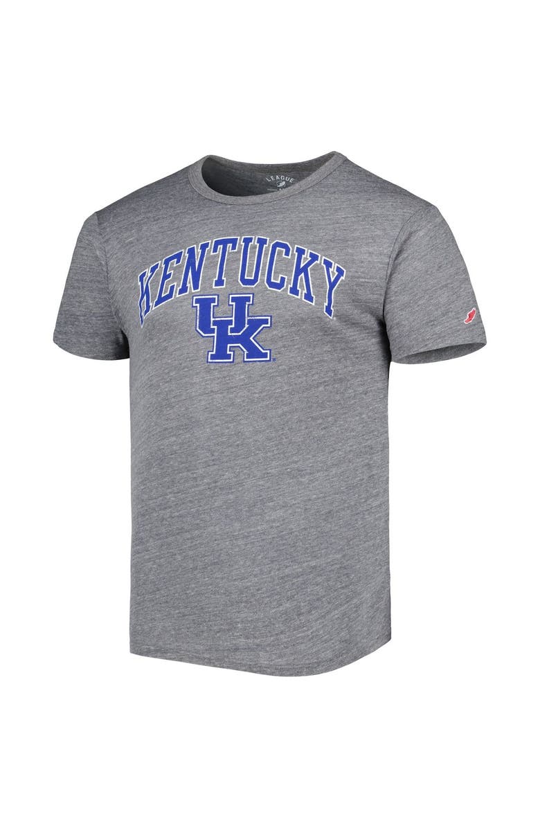 LEAGUE COLLEGIATE WEAR Men's League Collegiate Wear Heather Gray Kentucky Wildcats 1965 Arch Victory Falls Tri-Blend T-Shirt, Alternate, color, Heather Gray