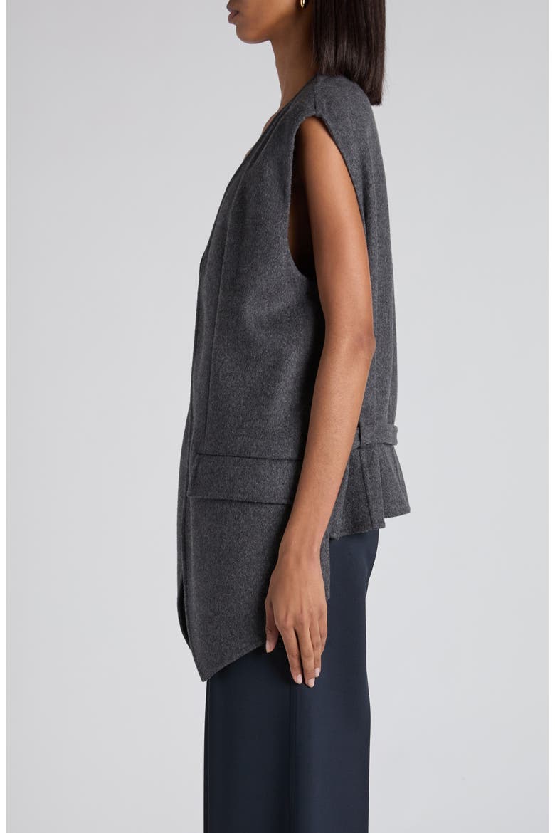 Layered Double Face Wool Vest, Alternate, color, 1307 CHARCOAL MELANGE