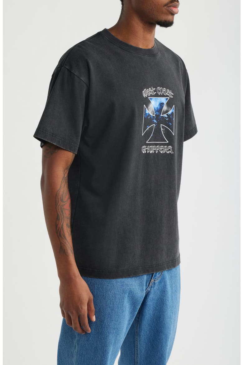 West Coast Choppers Cotton Graphic T-Shirt, Alternate, color, BLACK WASH