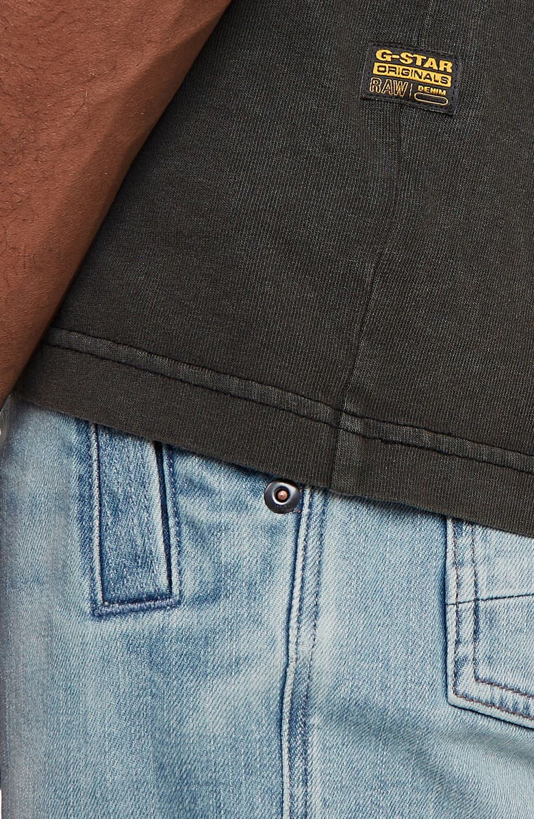 G-STAR Overdyed Boxy Organic Cotton Graphic T-Shirt, Alternate, color, Dark Black