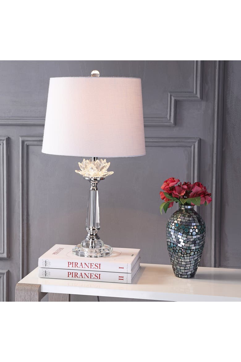 Day 24.5" Crystal LED Table Lamp, Clear, Alternate, color, Clear