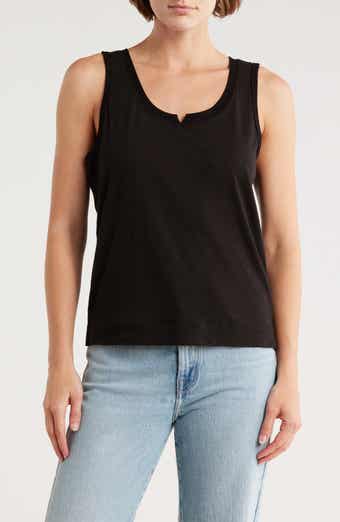 Democracy Notched Scoop Neck Tank Top