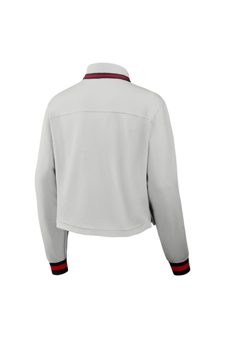 Women's Nike Gray Georgia Bulldogs Legacy Heritage Dri-FIT Half-Zip Sweatshirt, Alternate, color, Gray