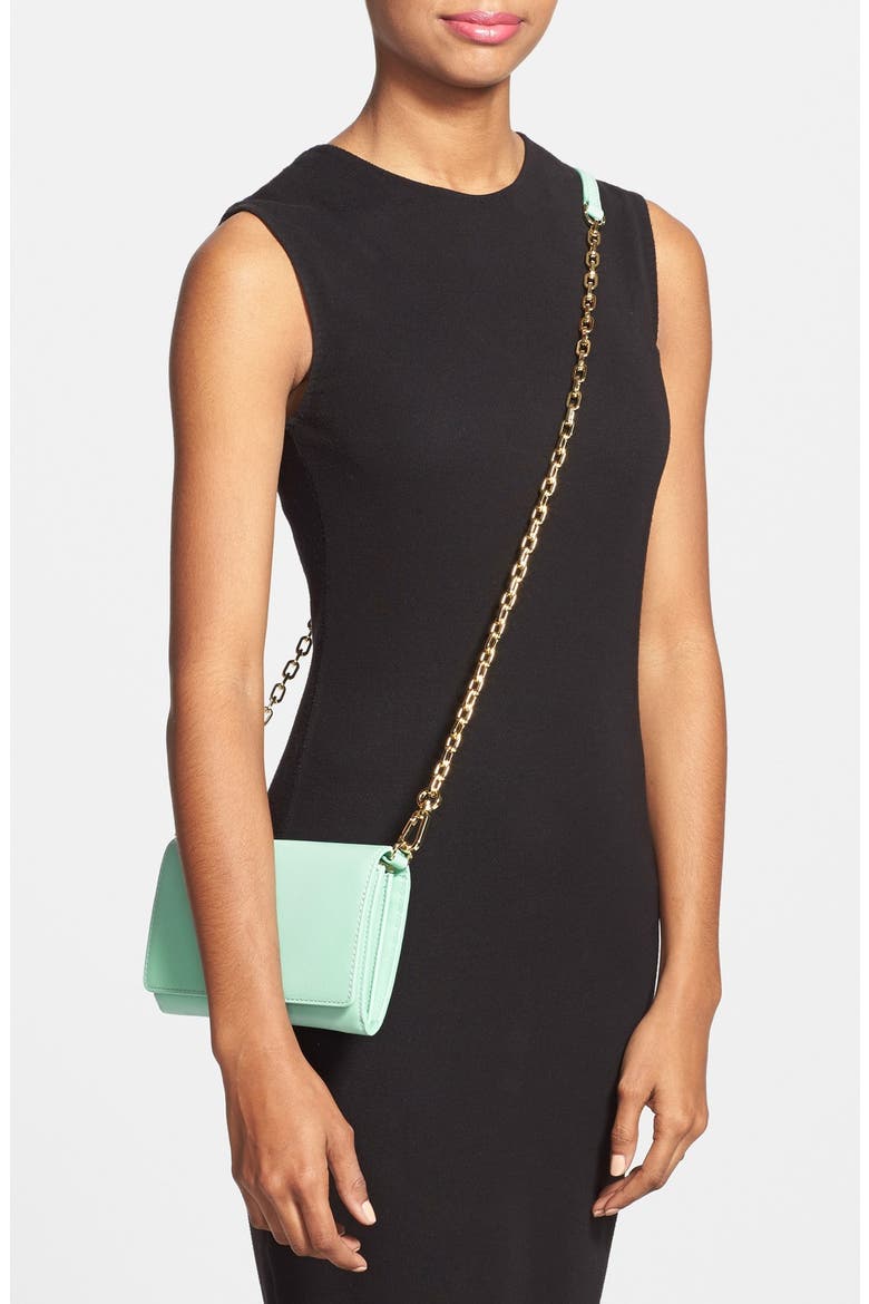 'Robinson' Leather Wallet on a Chain, Alternate, color, MINT
