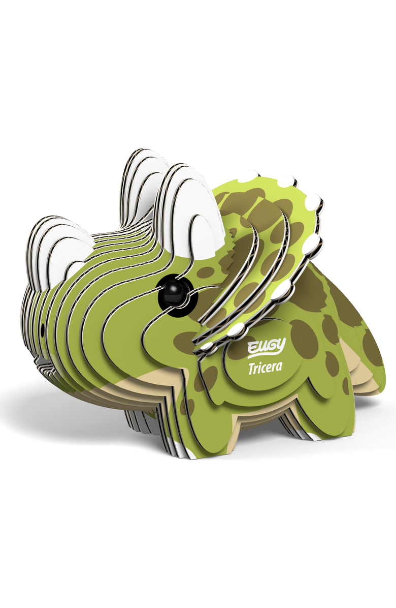 Eugy Puzzles Triceratops 3D Puzzle, Alternate, color, NO COLOR