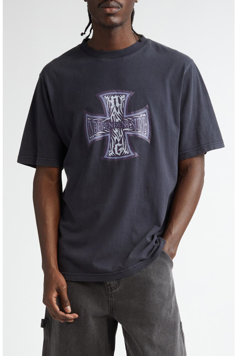 Independent Surf Cotton Graphic T-Shirt, Main, color, NAVY