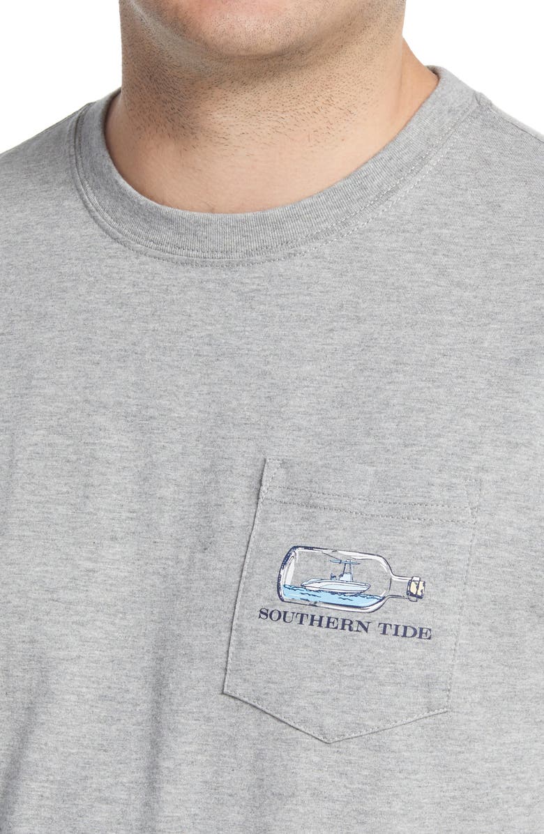 Southern Tide Boat in a Bottle Pocket Graphic Tee, Alternate, color, 