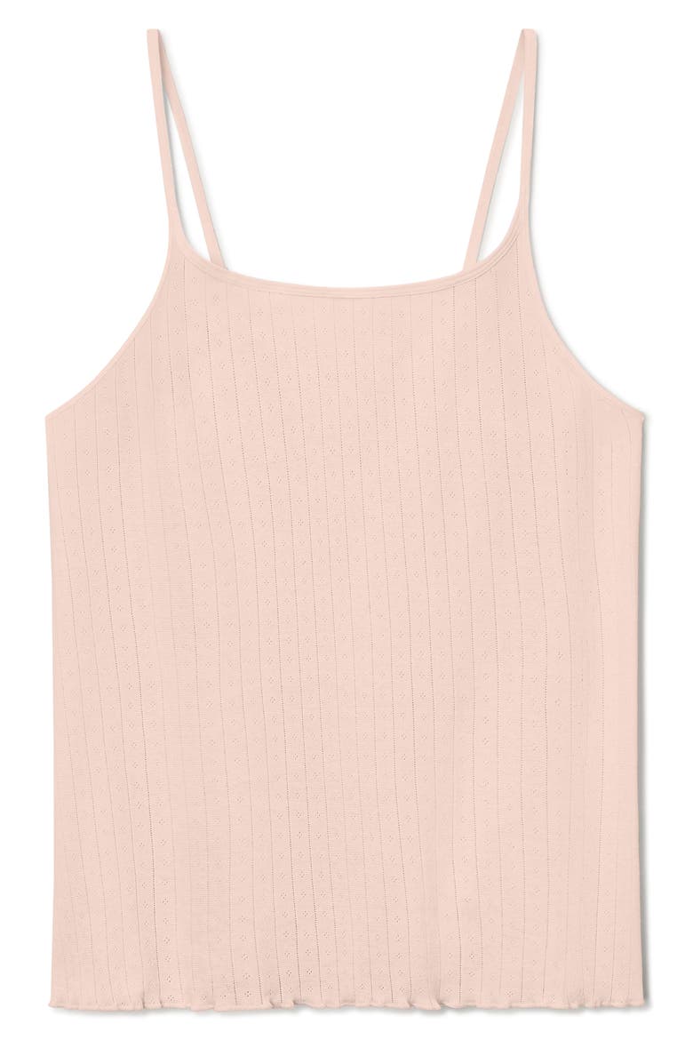 Pointelle Rib Sleep Camisole, Alternate, color, PINK