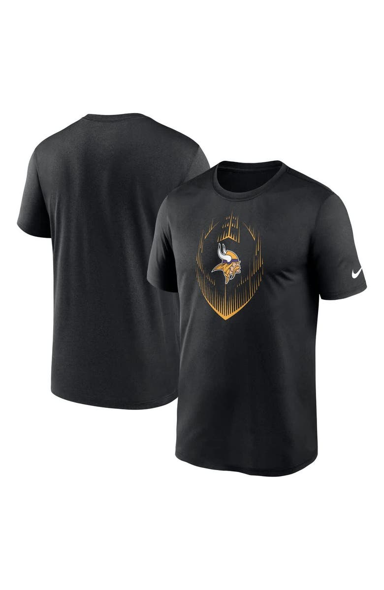 Nike Men's Nike Black Minnesota Vikings Primetime Legend Icon Performance T-Shirt, Alternate, color, 