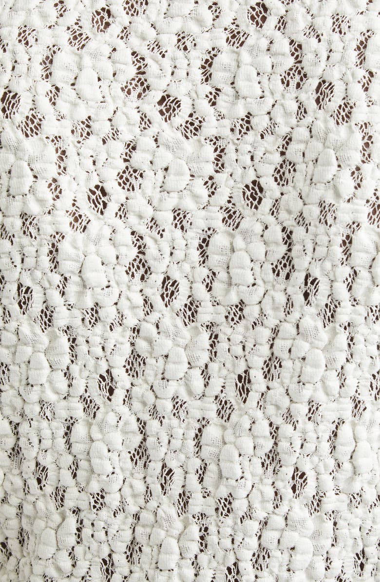 Max Mara Studio Gennaio Textured Lace Top, Alternate, color, Ivory