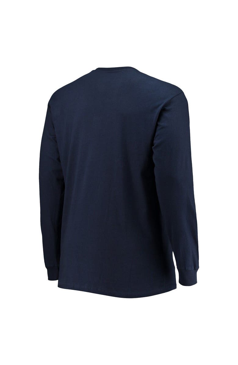 Champion Men's Champion Navy Auburn Tigers Big & Tall 2-Hit Long Sleeve T-Shirt, Alternate, color, 