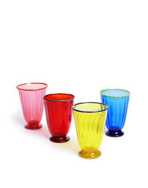 La Doublej Glassware Multicolor 4 In Mix Multicolor