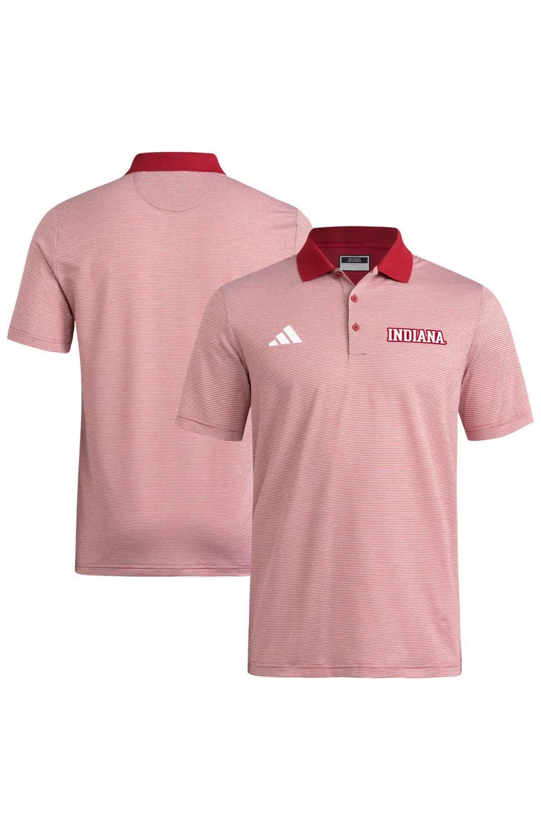 adidas Men's adidas Crimson Indiana Hoosiers Ultimate 365 Ottoman Polo Shirt, Main, color, Crimson