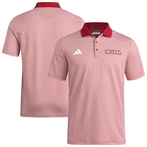 Men's adidas Crimson Indiana Hoosiers Ultimate 365 Ottoman Polo Shirt