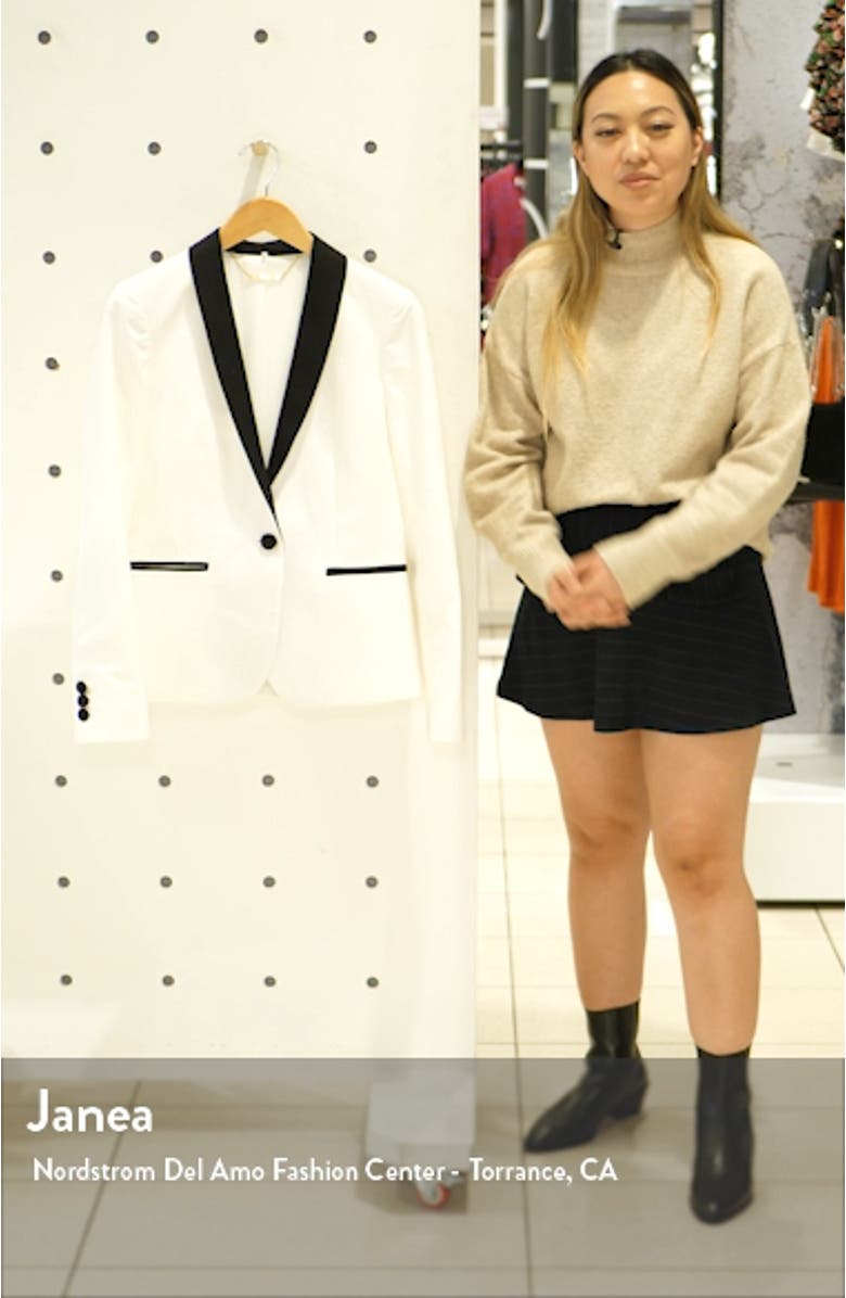 Cotton & Linen Tuxedo Blazer, sales video thumbnail