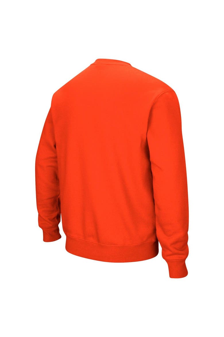 Men's Colosseum Orange Clemson Tigers Arch & Logo Pullover Sweatshirt, Alternate, color, Orange