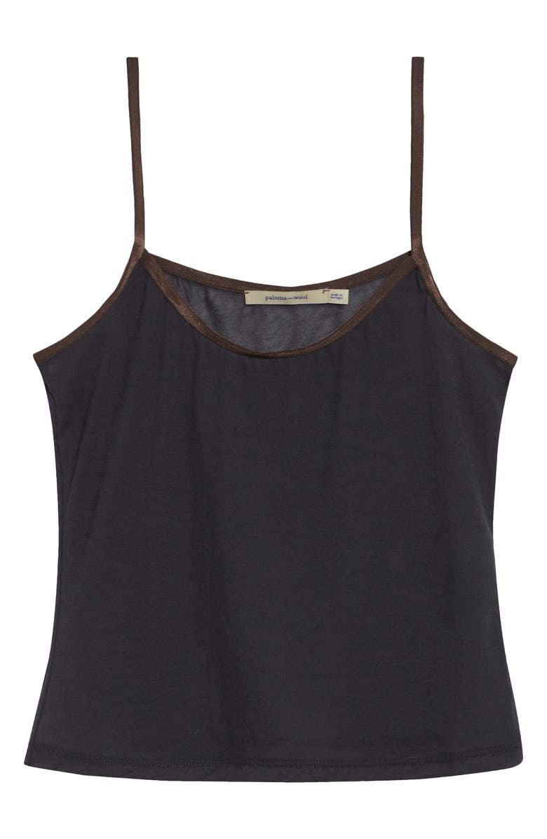 Paloma Wool Nasem Cotton Blend Jersey Camisole, Alternate, color, Grey