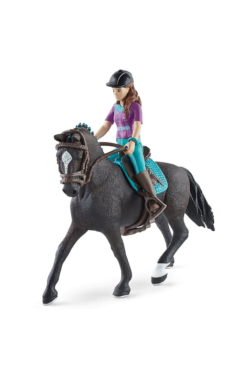Schleich Horse Club Lisa & Storm, Collectible Horse Toy, Kids Ages 5+, Alternate, color, Multicolored