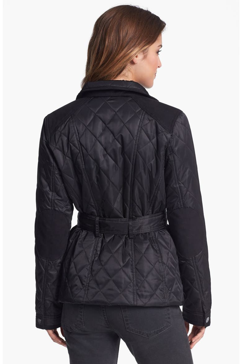 Quilted Field Jacket, Alternate, color, BLACK/ BLACK
