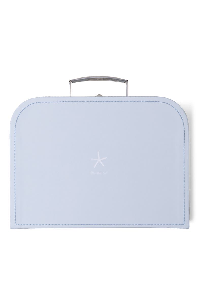 Barefoot Dreams<sup>®</sup> x Disney<sup>®</sup> Mickey Mouse CozyChic Ultra Lite<sup>™</sup> Bodysuit, Blanket Buddy & Keepsake Luggage Box Set, Alternate, color, Ocean Multi