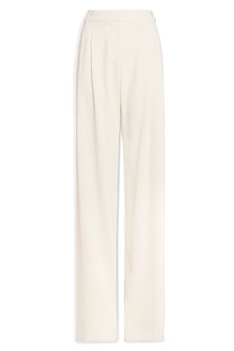Leslie Pleated High Waist Wide Leg Pants, Alternate, color, WINTER WHITE