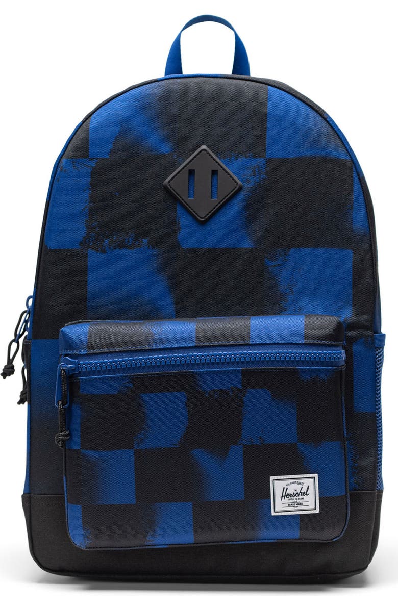 Herschel Supply Co. Kids' Heritage Youth Backpack, Main, color, Stencil Checker Sodalite Blue