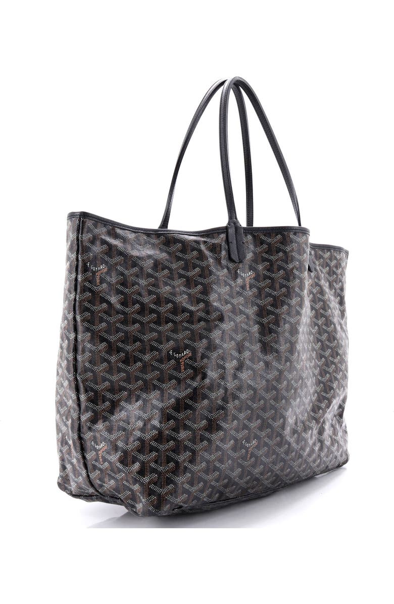 Pre-Owned Goyard Saint Louis Tote Coated Canvas GM, Alternate, color, Black