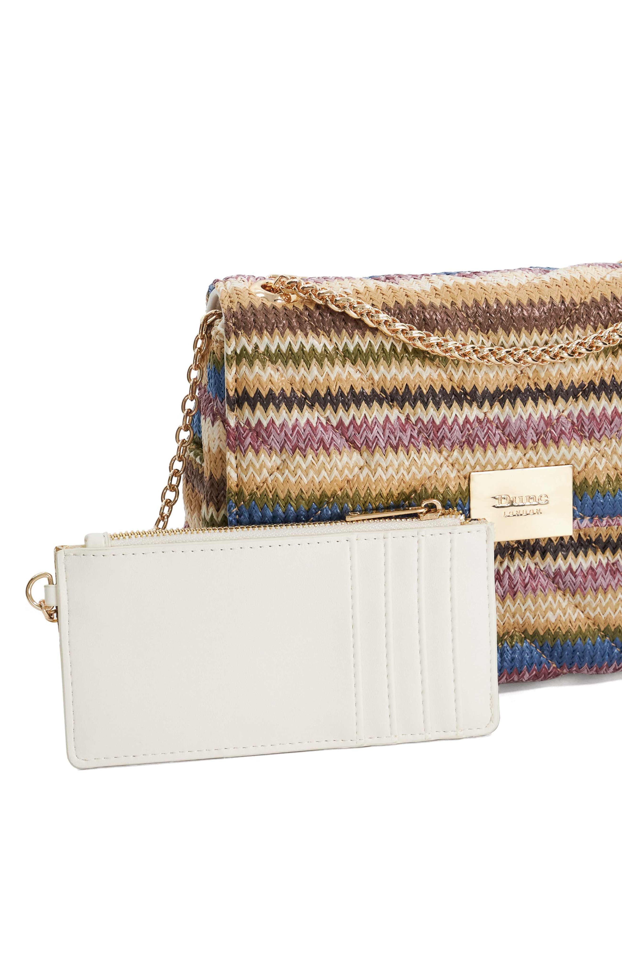 Dune London Dellalos Shoulder Bag, Alternate, color, Blue Multi