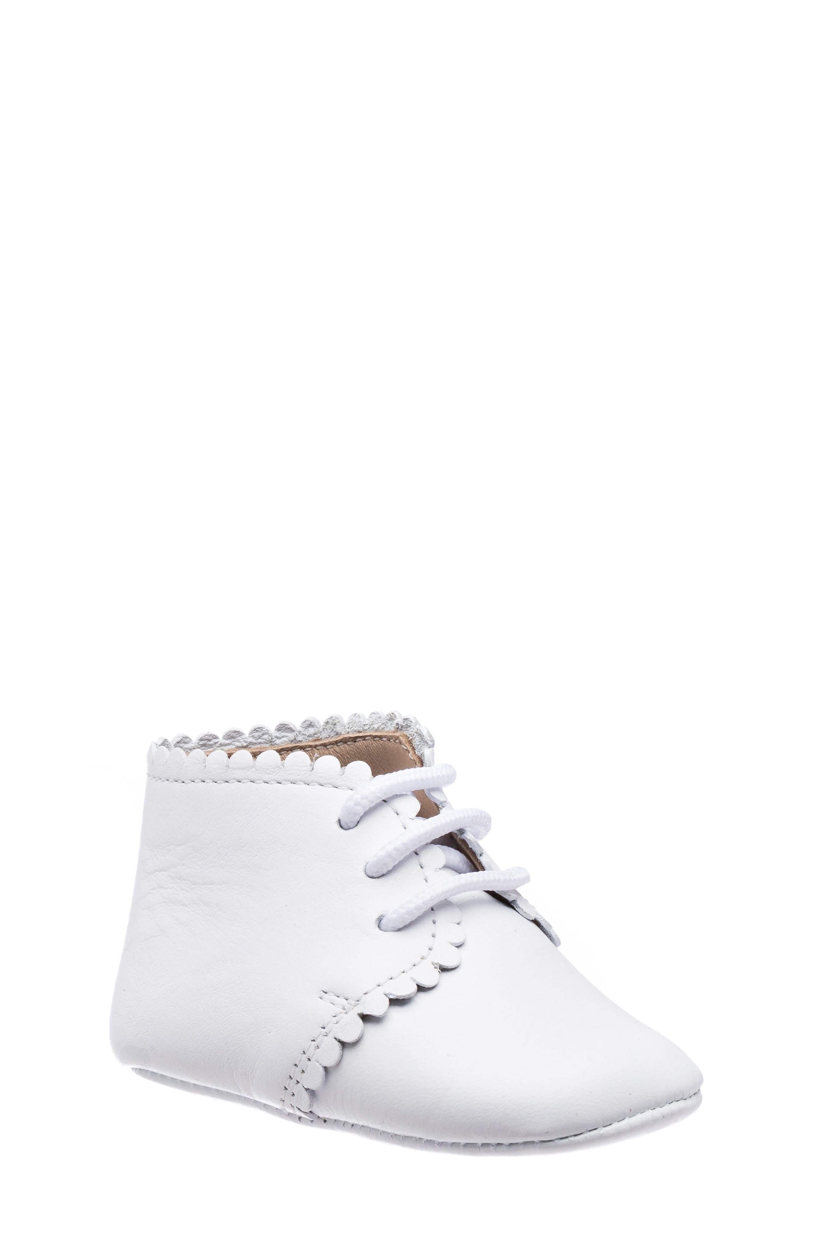 Elephantito Scallop Bootie, Main, color, White