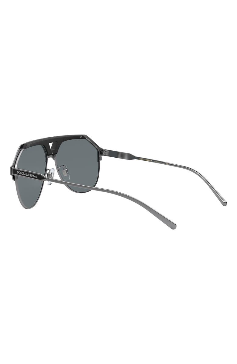 Dolce&Gabbana 60mm Gradient Aviator Sunglasses, Alternate, color, 