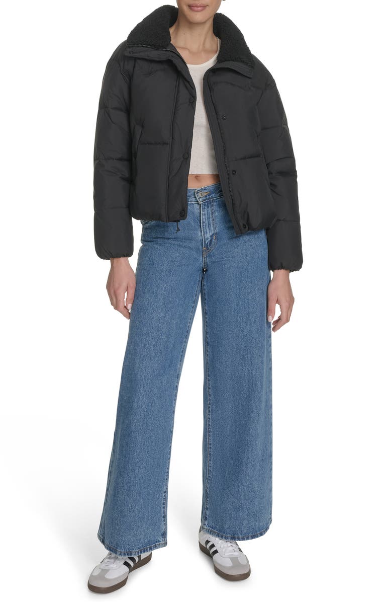 Levi's Western Puffer Jacket, Alternate, color, Black