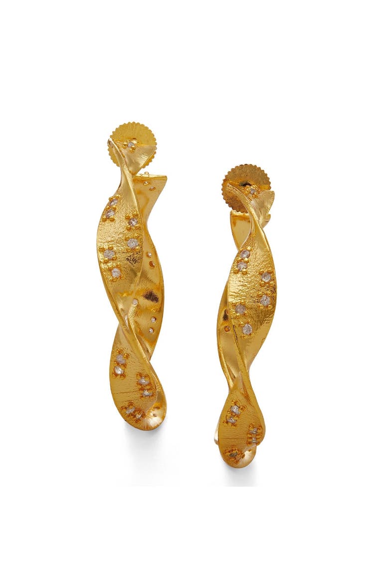 KALI HOOPS, Alternate, color, Gold Plated