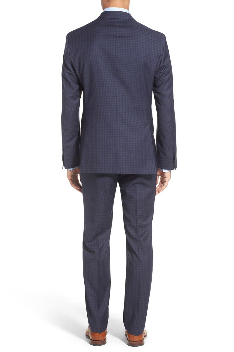 'Johnstons/Lenon' Trim Fit Check Wool Suit, Alternate, color, BLUE
