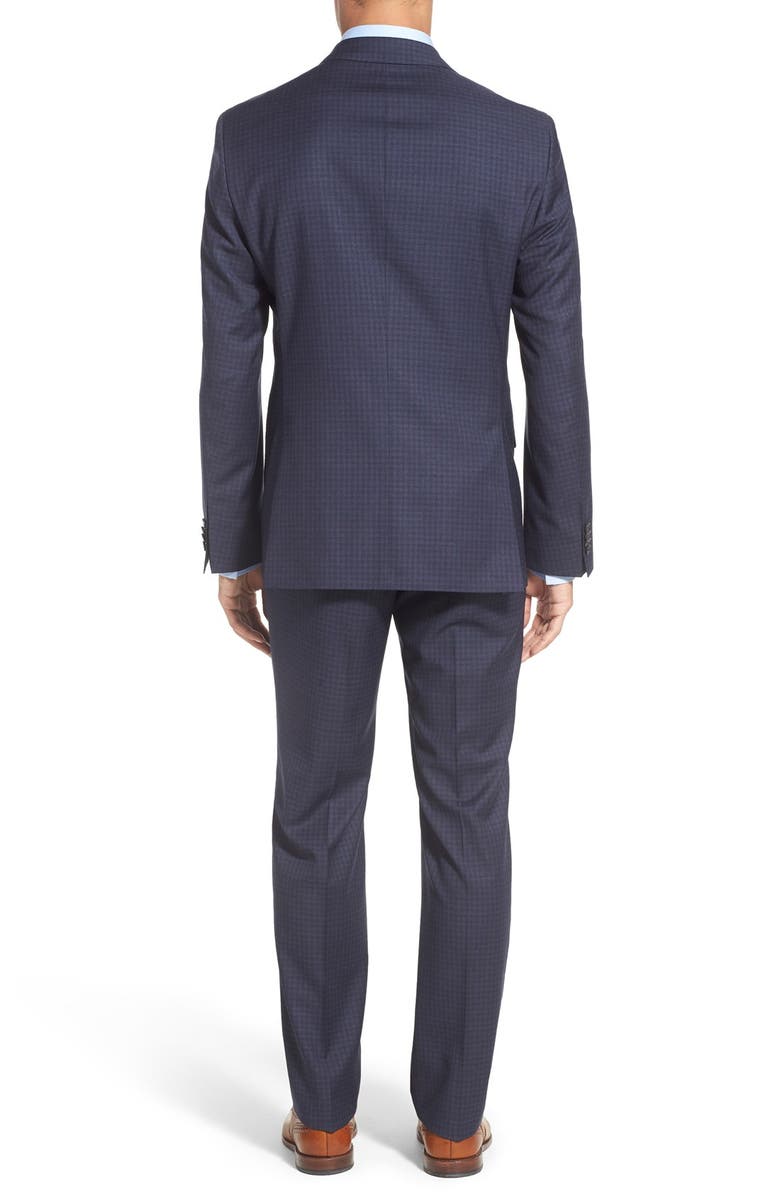 BOSS 'Johnstons/Lenon' Trim Fit Check Wool Suit, Alternate, color,