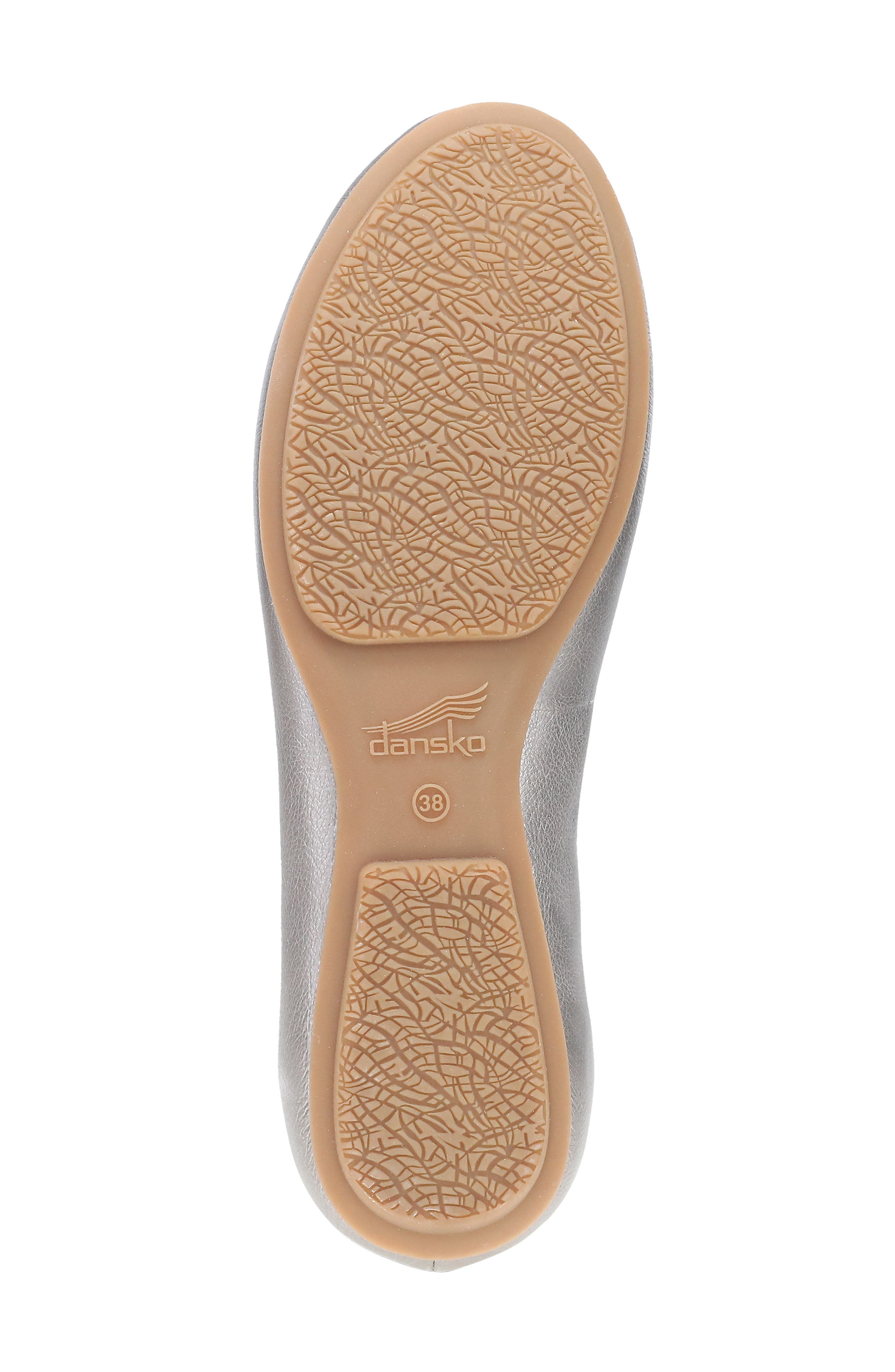 Dansko Mollie Ballet Flat, Alternate, color, Pewter Metallic
