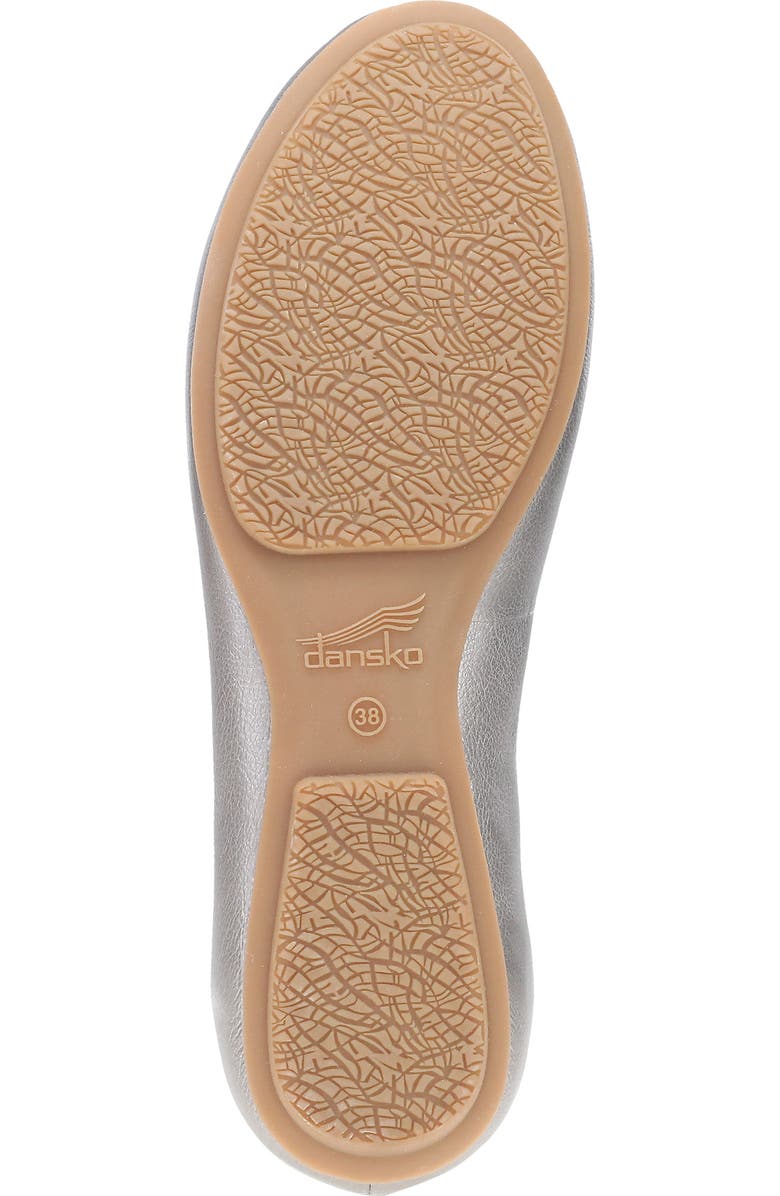Dansko Mollie Ballet Flat, Alternate, color, Pewter Metallic