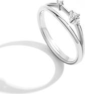 Mint & Lily Crescent Moon Cubic Zirconia Ring