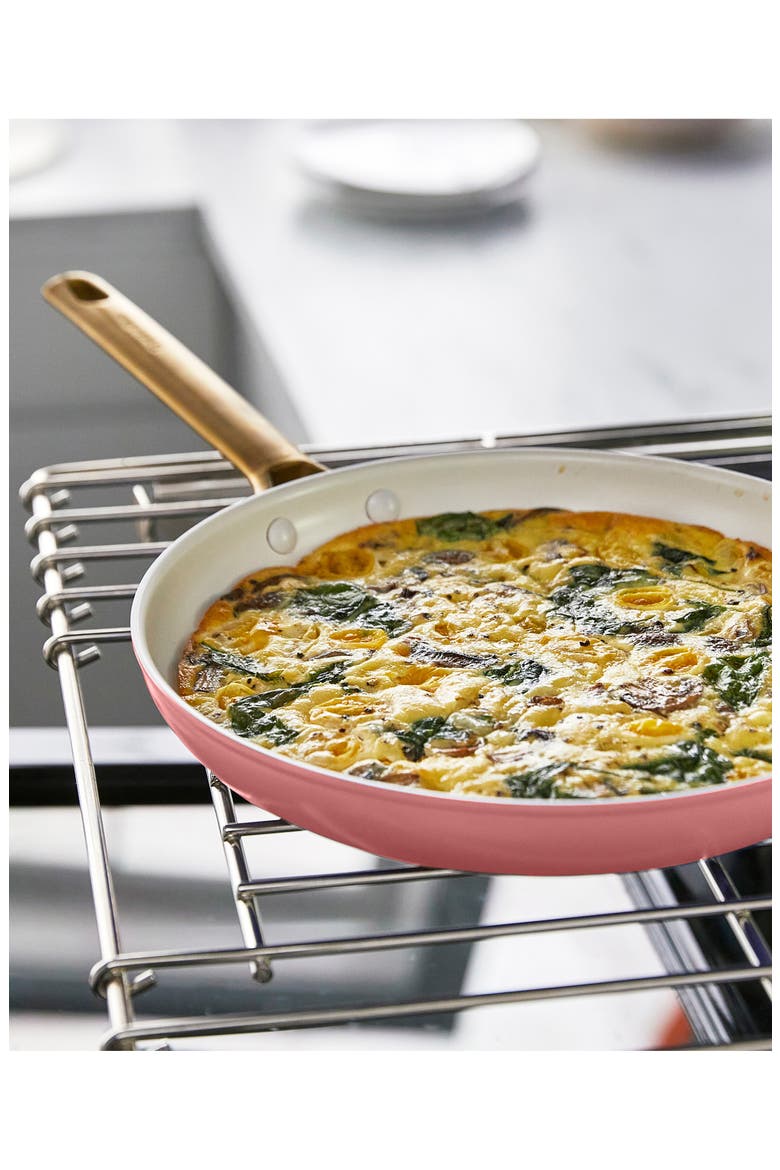 Reserve Set of 3 Nonstick Ceramic Fry Pans, Alternate, color, CORAL