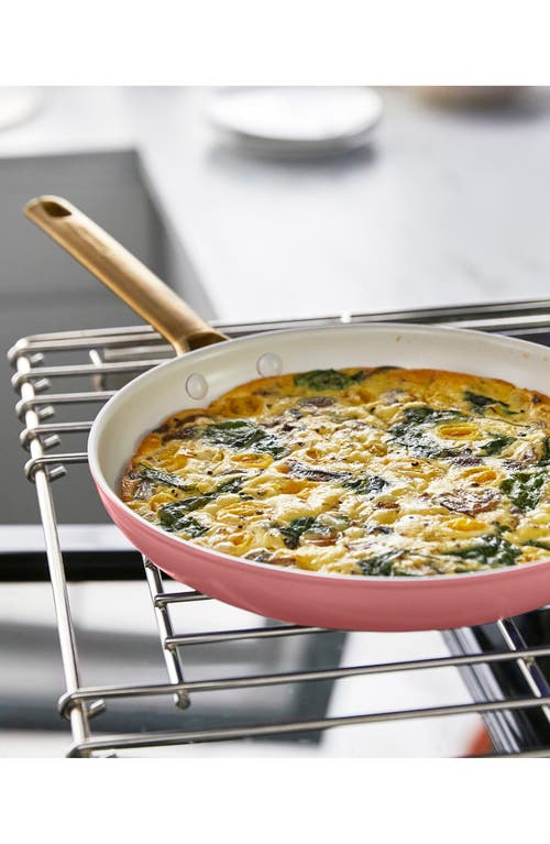 Greenpan Reserve Set Of 3 Nonstick Ceramic Fry Pans In Coral