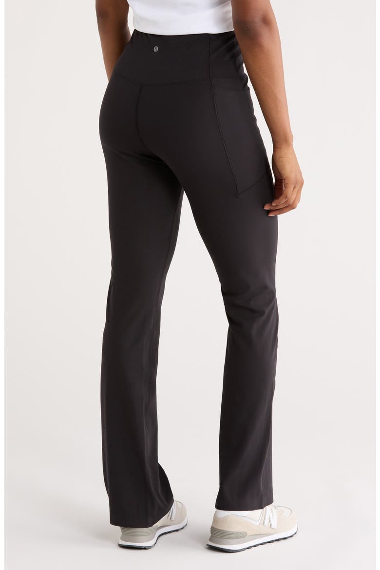 Revive Flare Leggings, Alternate, color, RICH BLACK