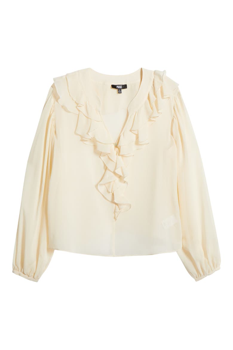 Gemelli Silk Top, Alternate, color, OYSTER WHITE